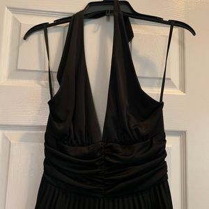 Strapless black dress